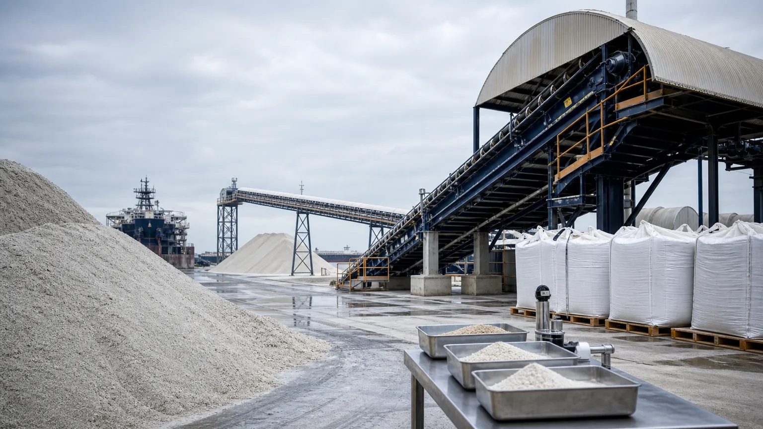 Silica sand and quartz industrial mineral sourcing